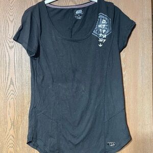 Black Starwars Graphic Women's Top